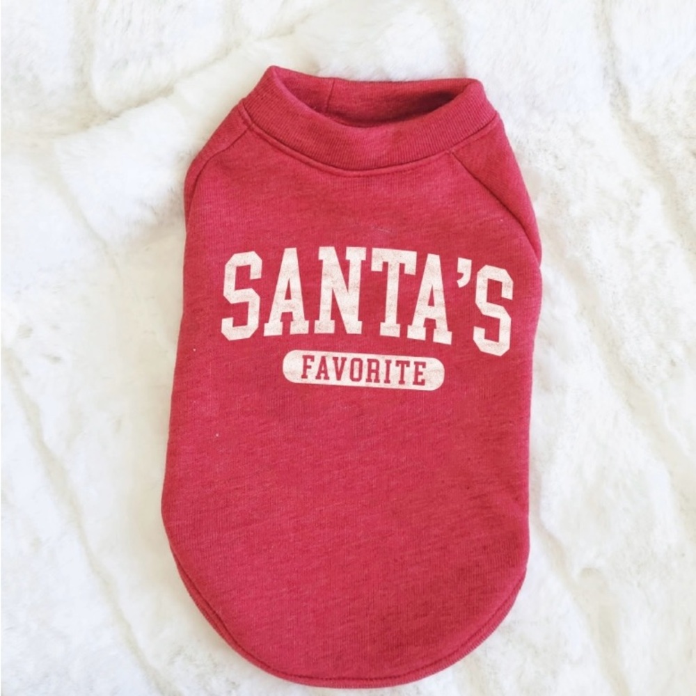 Pet Sweater with Santa's Favorite Print